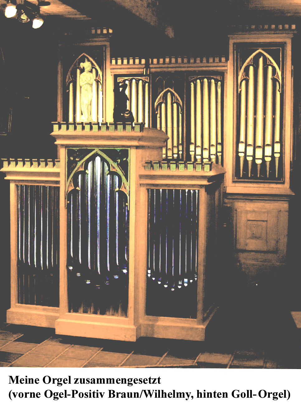 Orgel Rueckp�sitiv im Bau